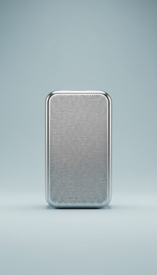 Polished Silver Wireless Speaker