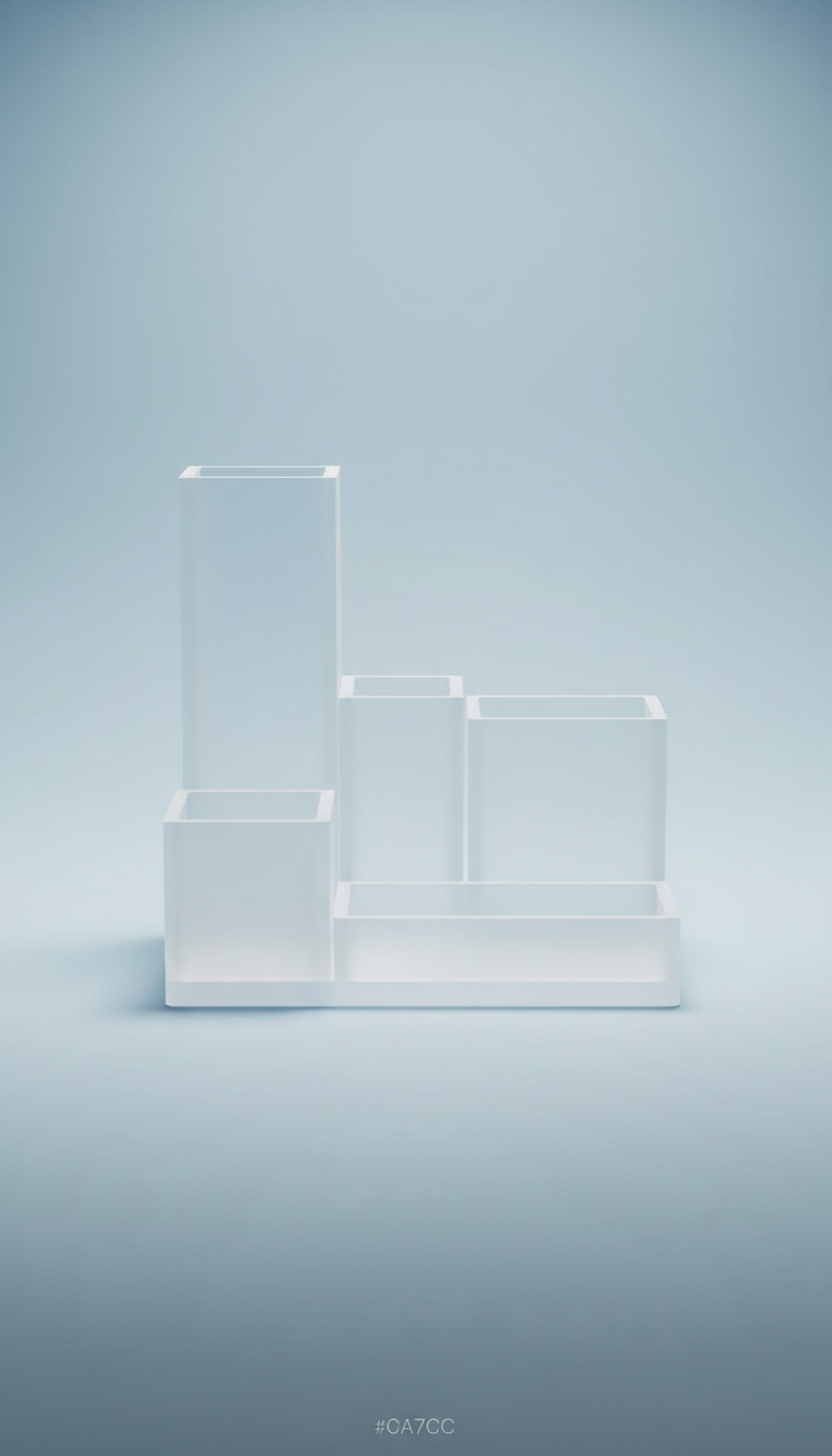 Frosted Acrylic Desk Organizer
