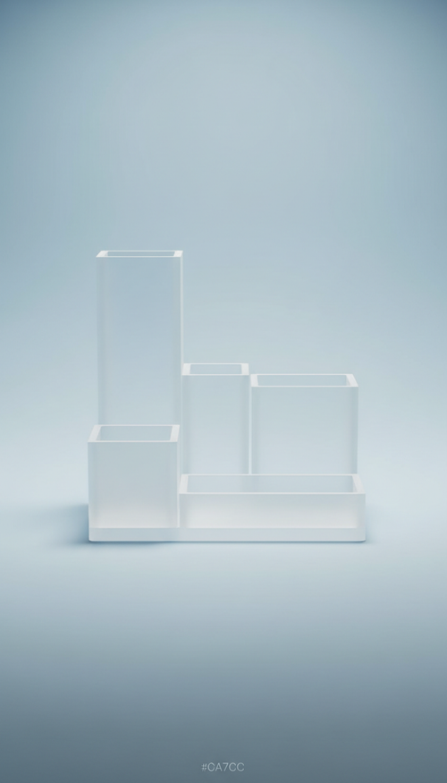 Frosted Acrylic Desk Organizer