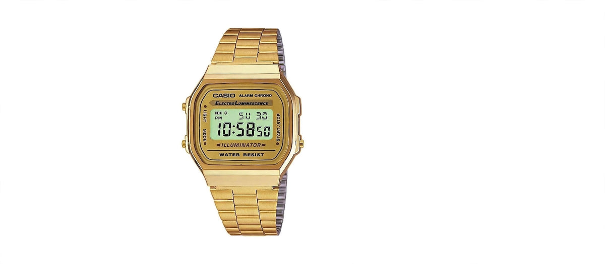 Casio Unisex Digital Watch – Gold | Alarm Chrono | Water Resistant