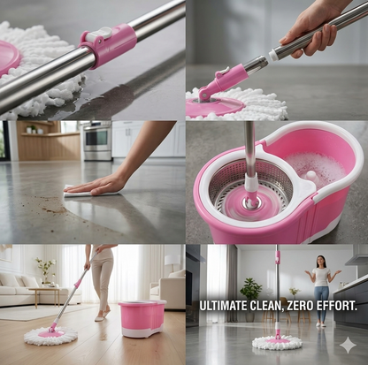360° Spin Mop & Bucket Set | Hands-Free Floor Cleaning