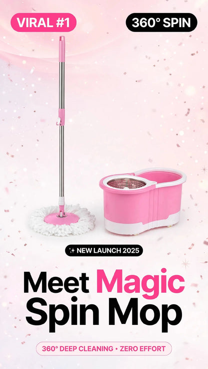 360° Spin Mop & Bucket Set | Hands-Free Floor Cleaning