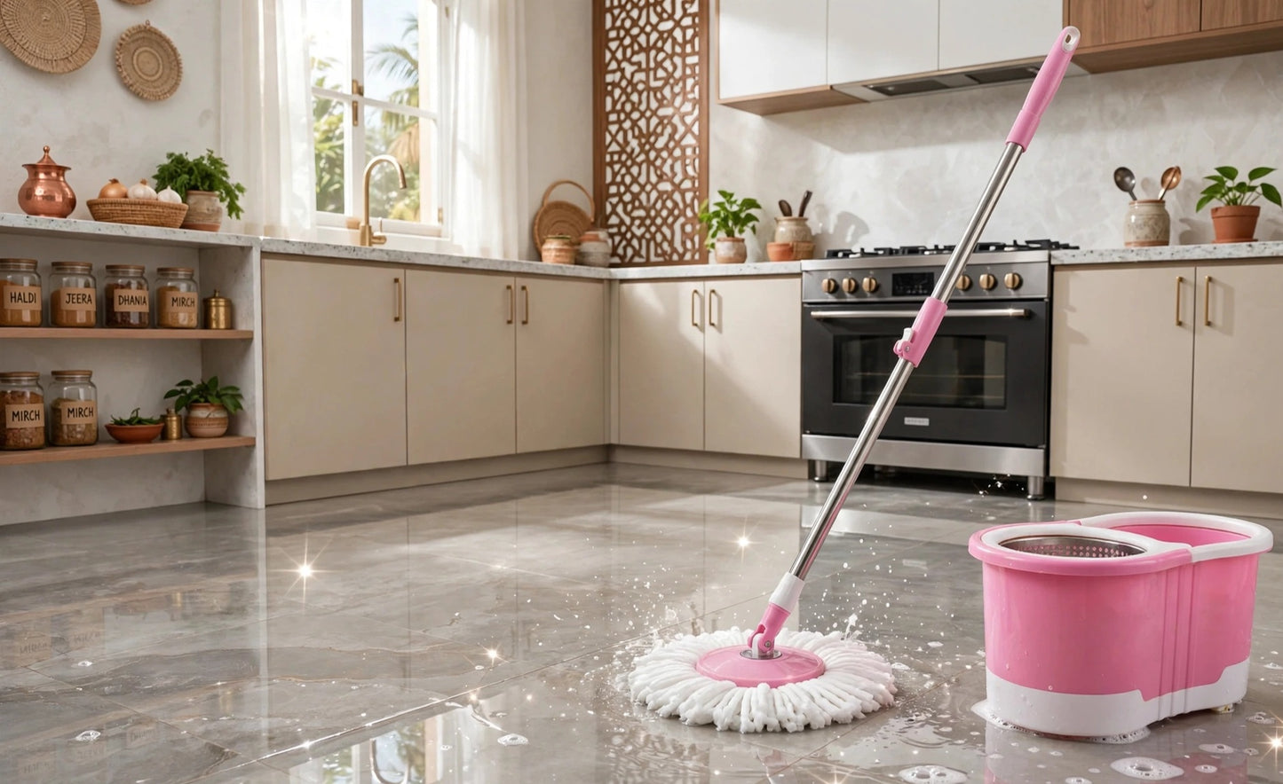 360° Spin Mop & Bucket Set | Hands-Free Floor Cleaning