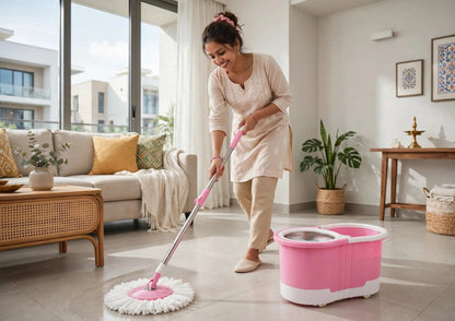 360° Spin Mop & Bucket Set | Hands-Free Floor Cleaning