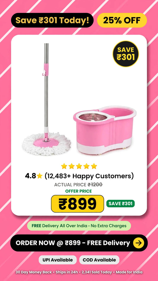 360° Spin Mop & Bucket Set | Hands-Free Floor Cleaning